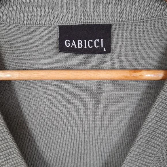 Mint Retro Gabicci Jumper with suede detail Size L - Picture 3 of 5